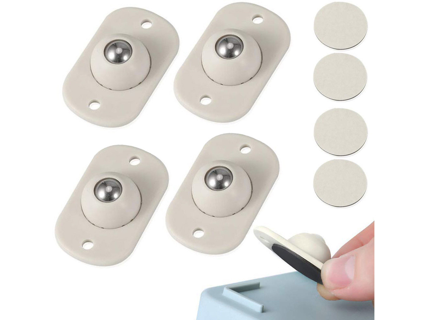 Univerzální samolepící kolečka na nábytek