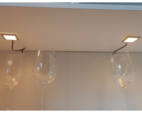 Bodové LED osvětlení (2 ks) Square, teplá bílá