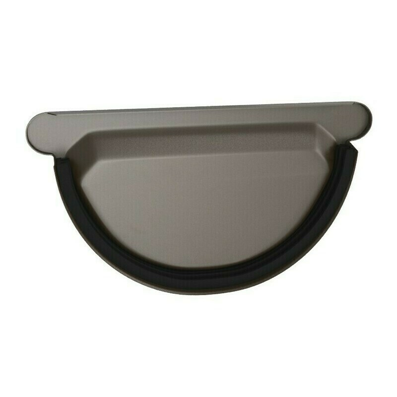 Čelo žlabu s těsněním DEKRAIN ROBUST 330 RAL 8014 Testa di Moro