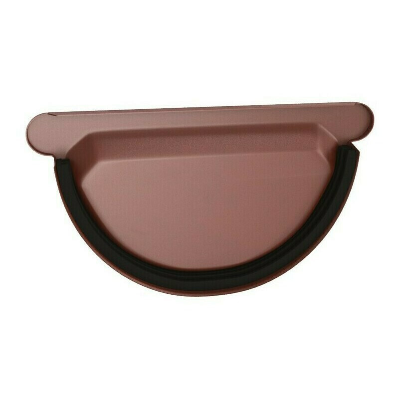 Čelo žlabu s těsněním DEKRAIN ROBUST 280 RAL 3009 ocelově červená