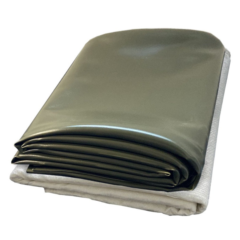 Set jezírkový M-FOIL PVC AQUA + geotextilie olivová tl. 1,0 mm 4×4 m2