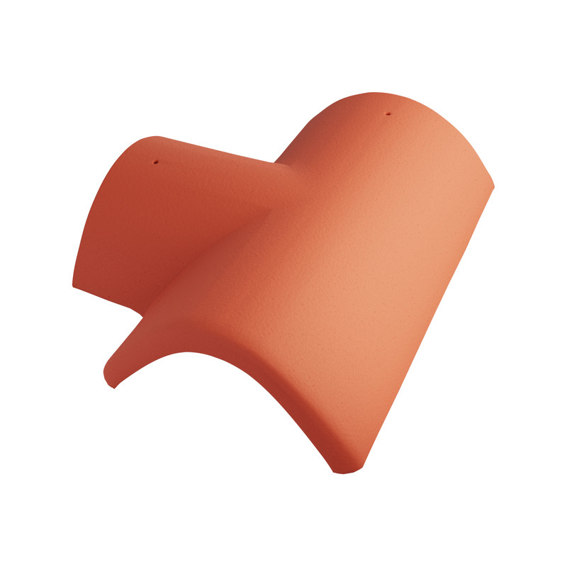 Hřebenáč rozdělovací T Betonpres Optimal levý široký 235 cihlově červený