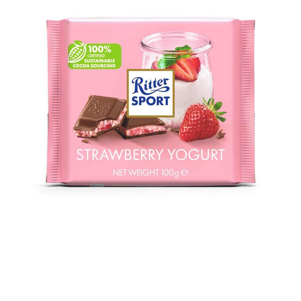 RITTER SPORT Čokoláda jahoda a jogurt 100 g