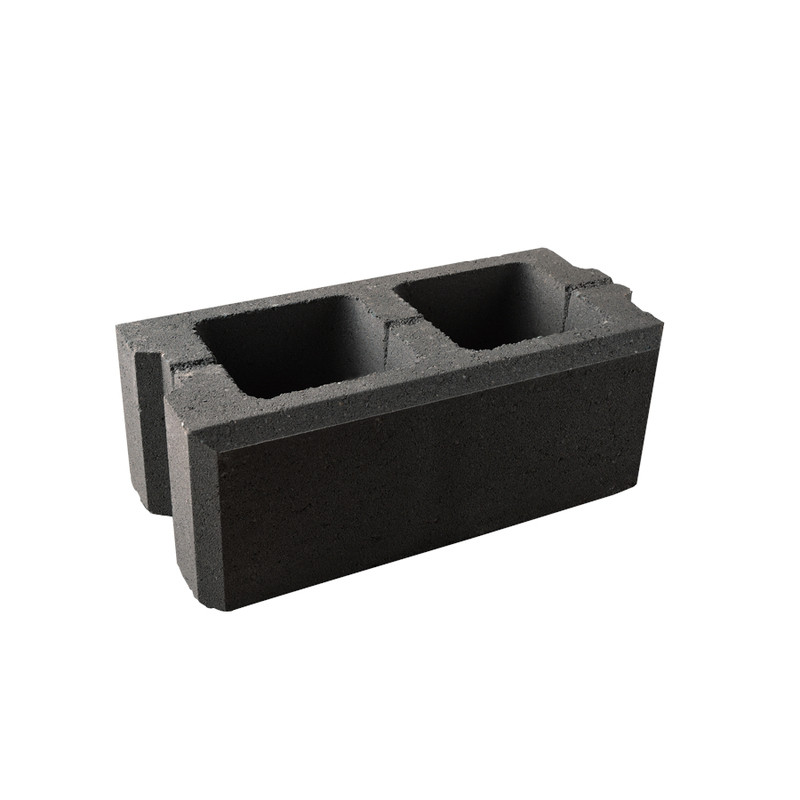 Tvárnice plotová DITON VISO průběžná černá 200×400×150 mm