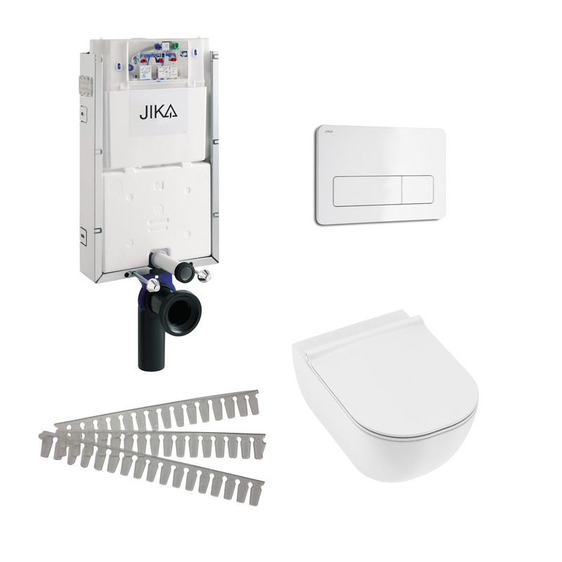 Set 5v1 pro závěsné WC Jika H8697130000001 WC Mio-N Rimless