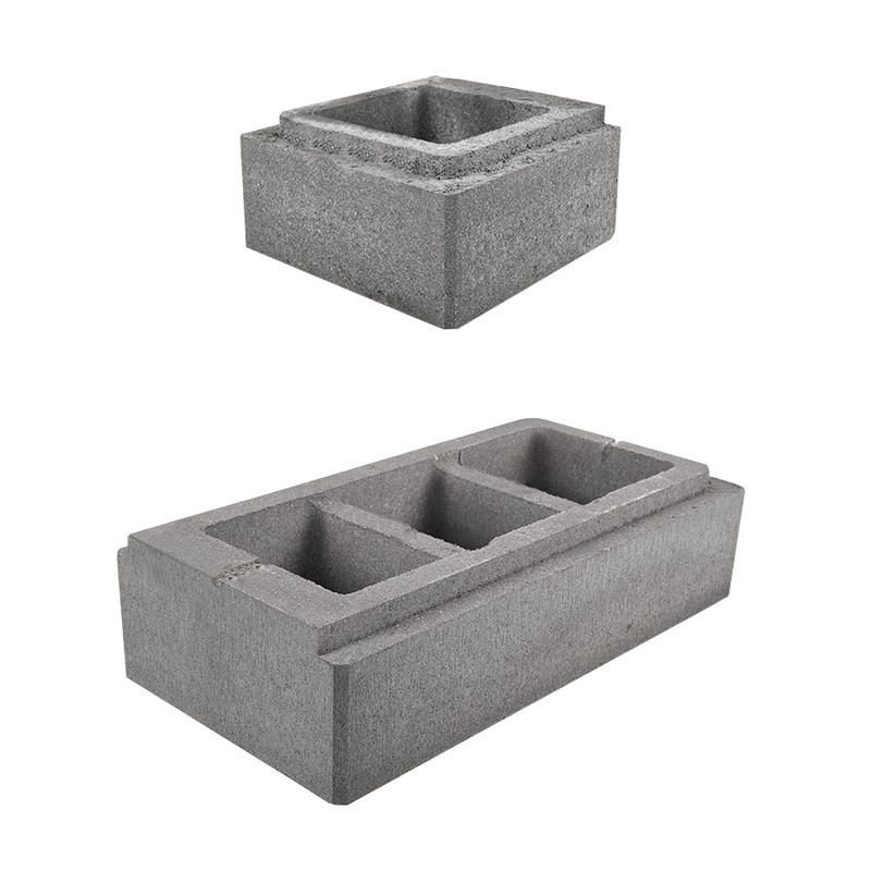 Tvárnice plotová DITON VERSO koncová přírodní 300×300/600×150 mm