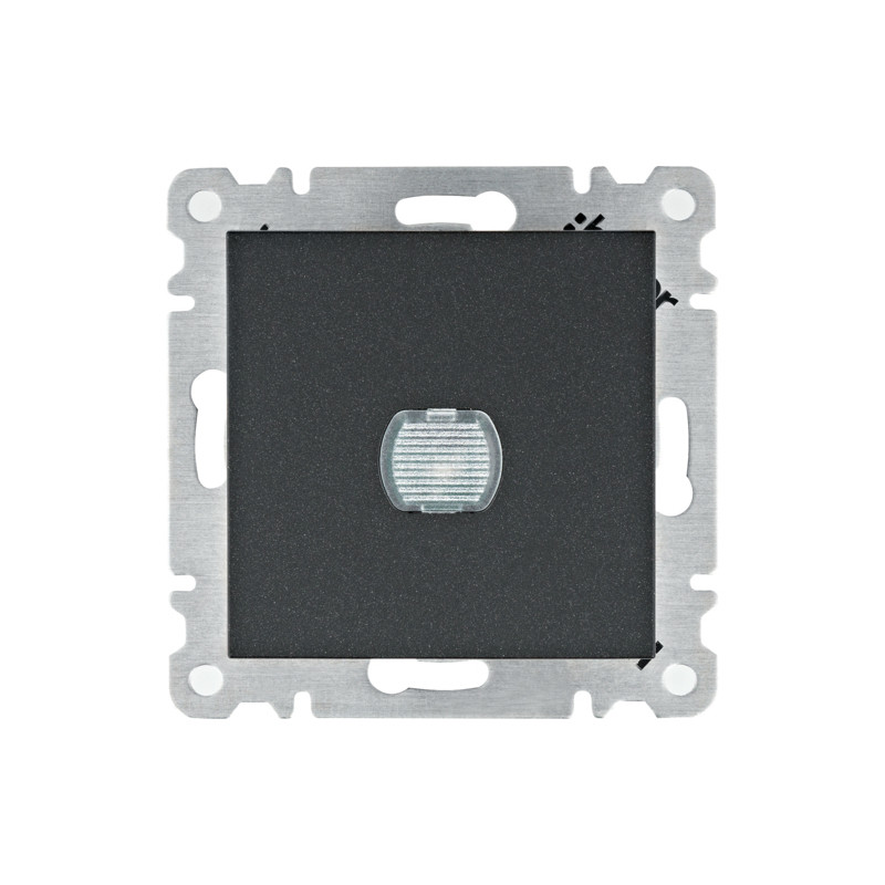 Stmívač krátkocestný Hager Lumina černá