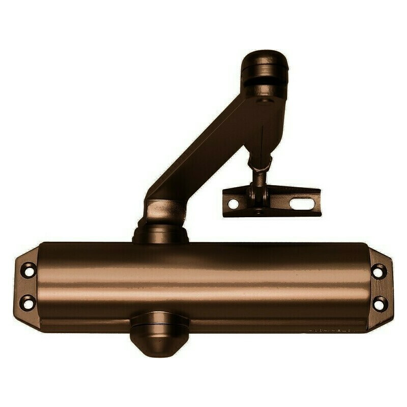 Zavírač dveřní FAB DC120 s ramínkem hnědý