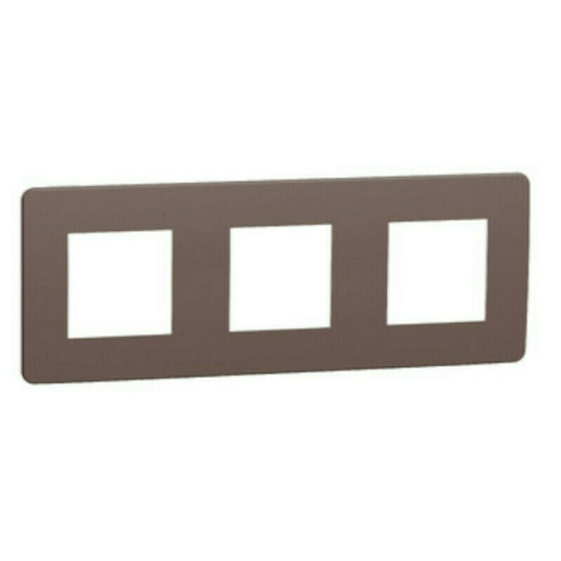 Rámeček Schneider Electric Unica Nová Studio Color trojnásobný chocolate