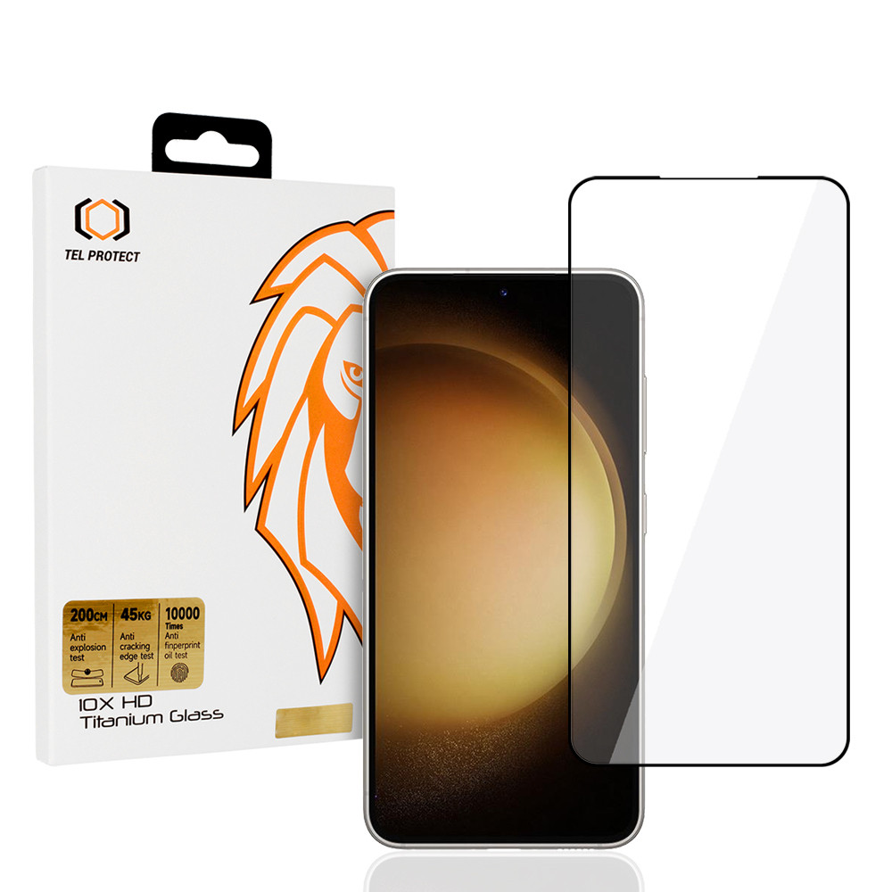 Tvrzené sklo 10X HD Titanium pro Samsung Galaxy S22-S23 (s odemykáním otiskem prstu)