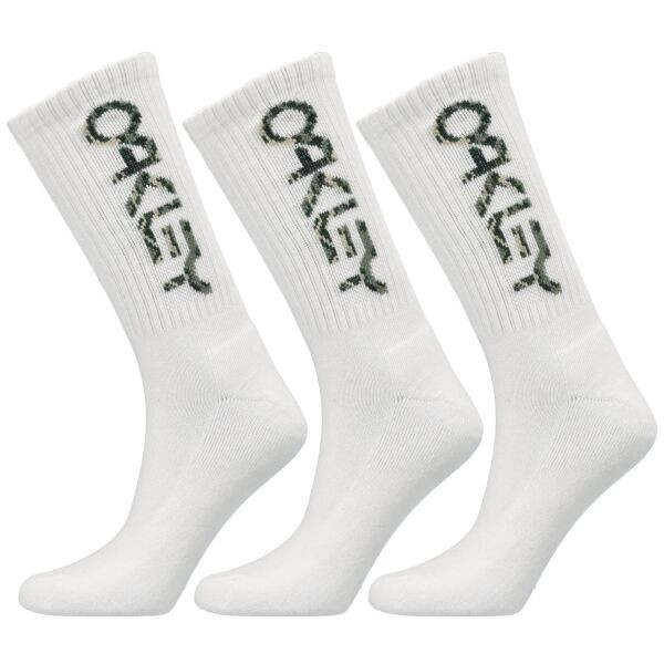 Oakley B1B SOCKS 2.0 (3 PCS) Ponožky, bílá, velikost