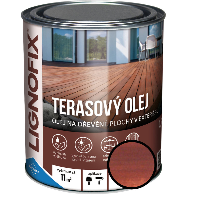 Olej terasový Lignofix mahagon, 5 l