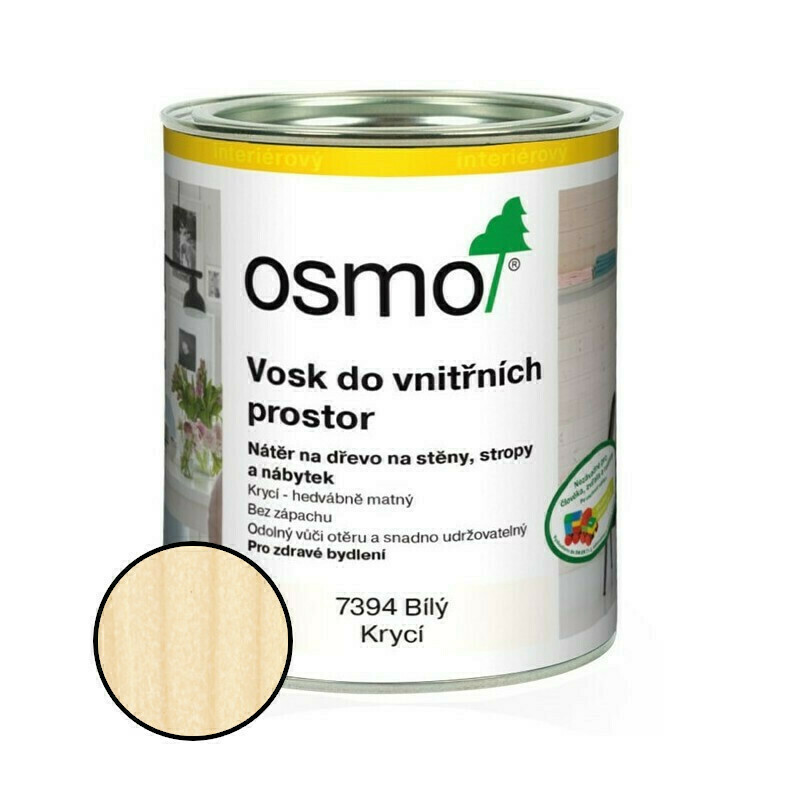 Vosk Osmo 7394 krycí bílý 0,75 l