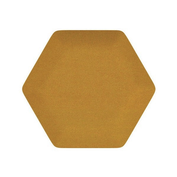Čalouněný akustický panel nástěnný Riwiera 41 hořčicová hexagon - Hexagon 6x15 cm