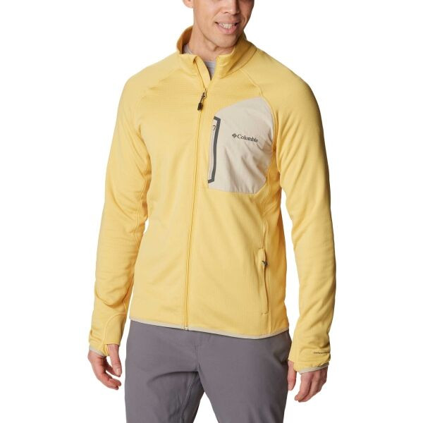 Columbia TRIPLE CANYON FULL ZIP Pánská funkční mikina, žlutá, velikost