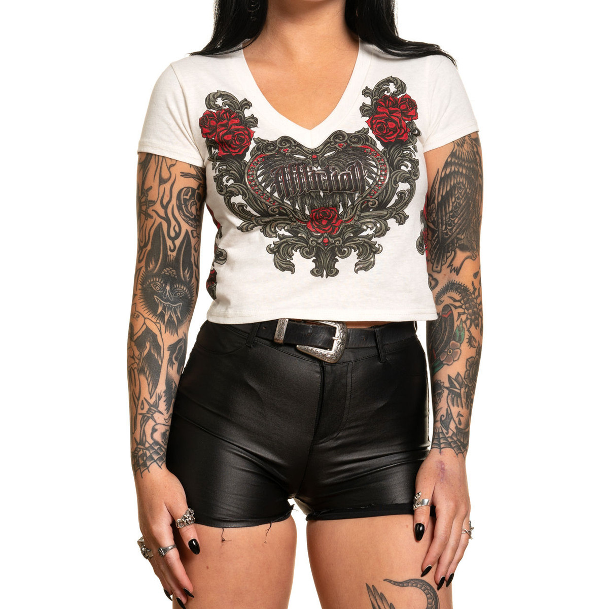 tričko dámské (top) AFFLICTION - FLORELICA S