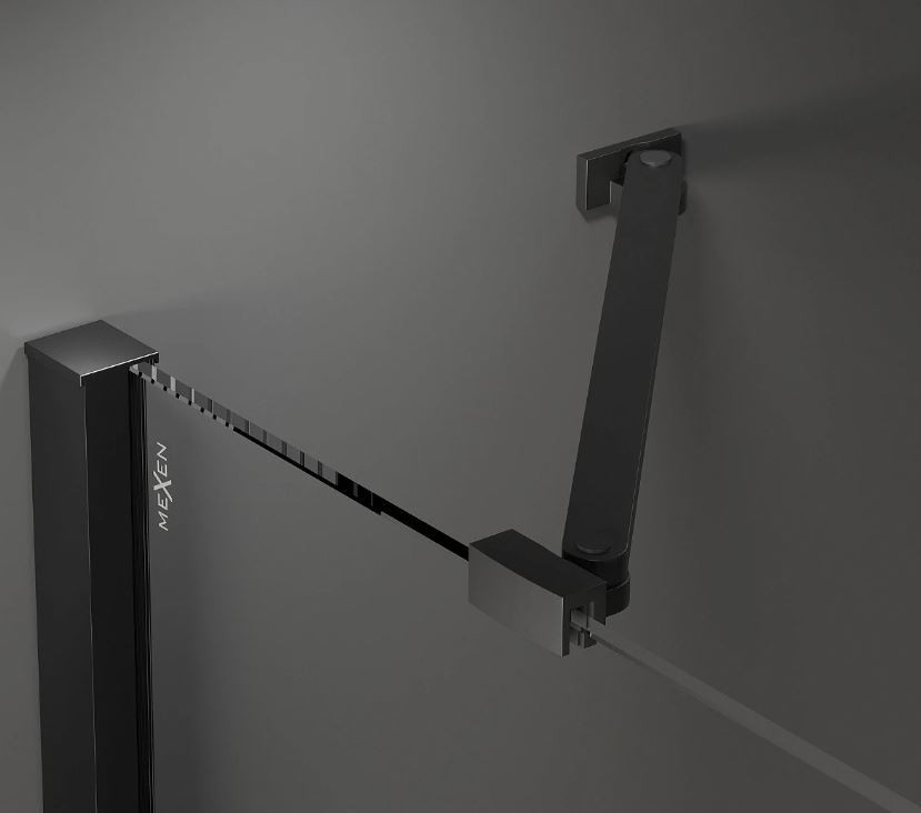 MEXEN VELAR montážní sada pro rohovou instalaci černá 871-02-70