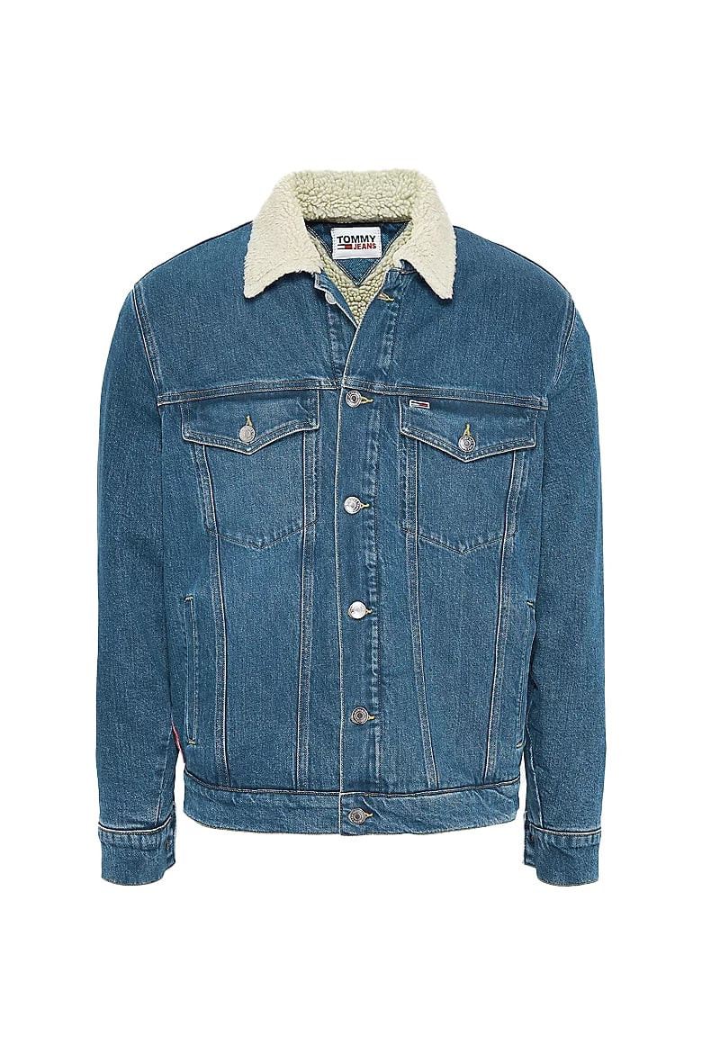 Tommy Jeans Jacket - OVRSZ SHRP TRK JCKT BE753 SVDBRG blue