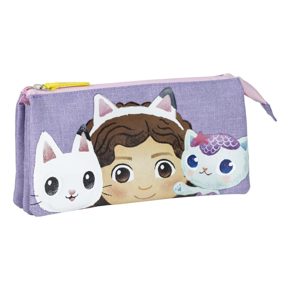 PENCIL CASE 3 COMPARTMENTS GABBY'S DOLLHOUSE