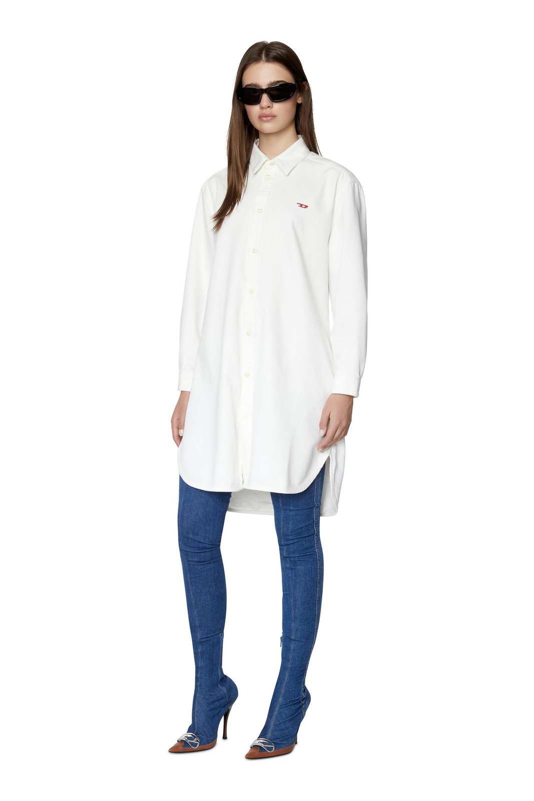 Diesel Dress - DE-BLEX DRESS white