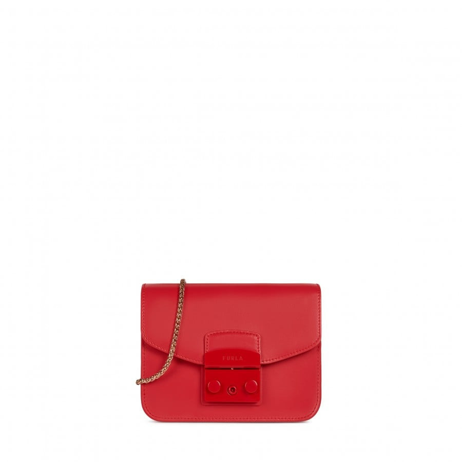 Furla Handbag - METROPOLIS MINI CROSSBODY red