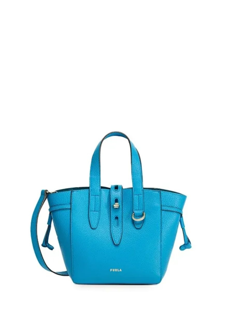 Handbag - FURLA NET MINI TOTE blue