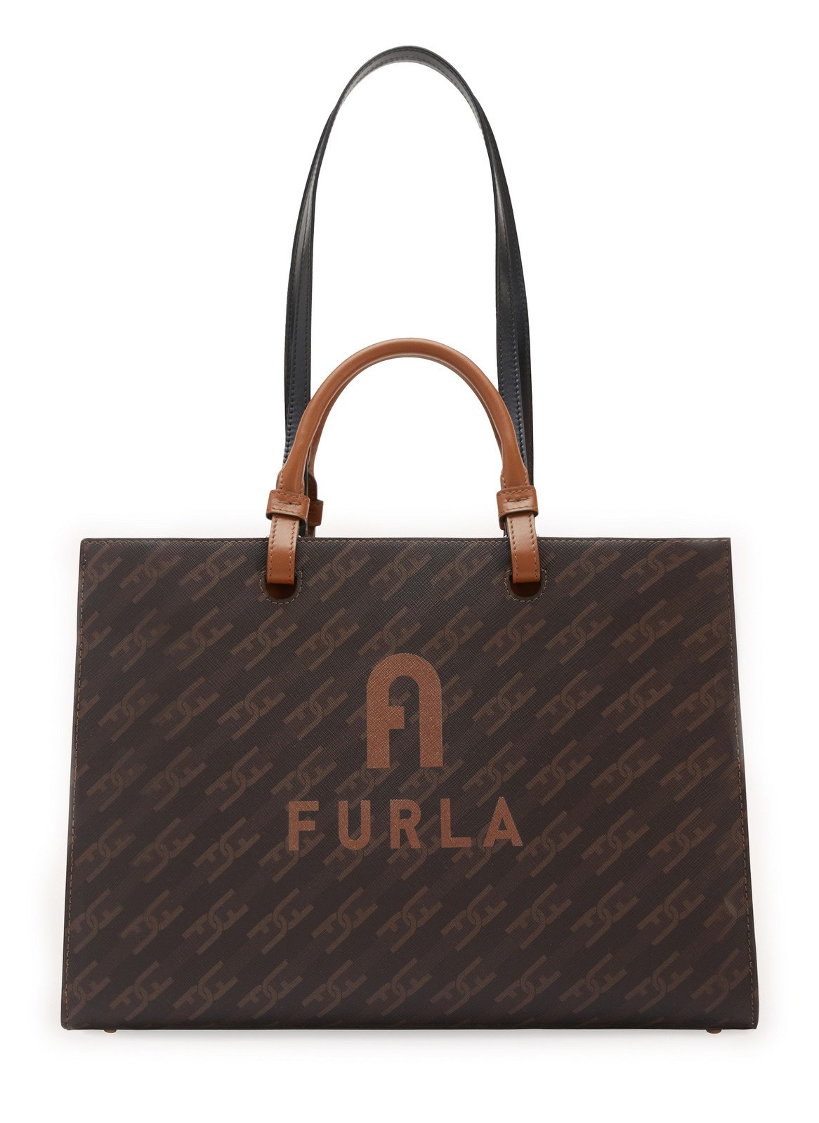 Handbag - FURLA VARSITY STYLE L TOTE E/W brown