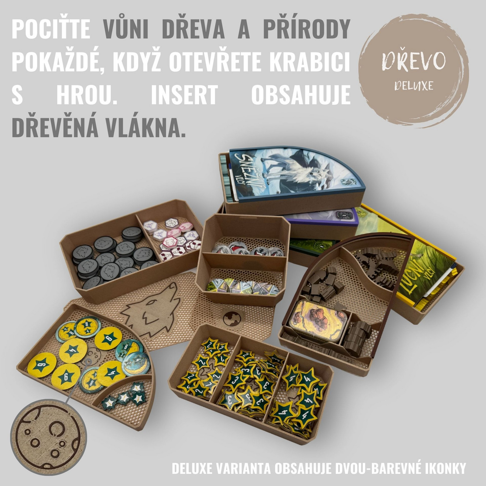 Junta Vlci - INSERT do hry (79283) Barva: Deluxe dřevo
