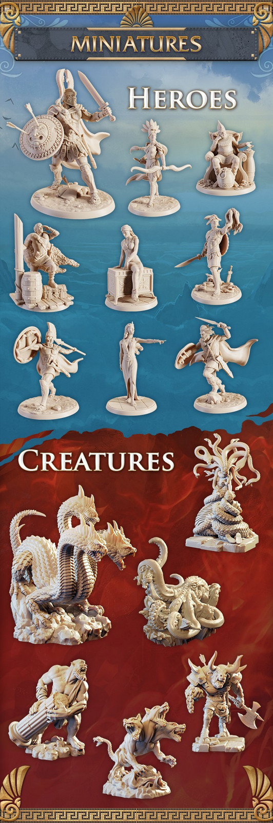 TLAMA games Cyclades: Legendární edice: Hrdinové & mytičtí tvorové – doplněk