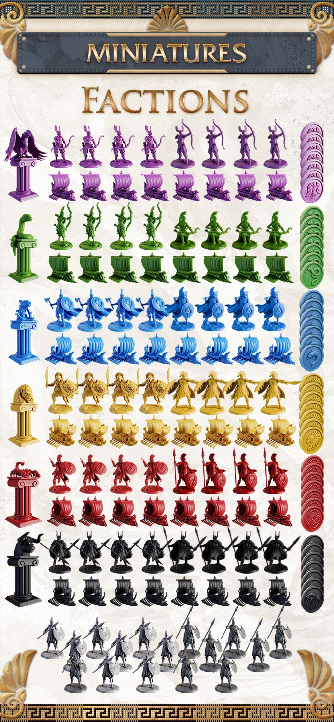 TLAMA games Cyclades: Legendární edice: Vojáci & lodě – doplněk