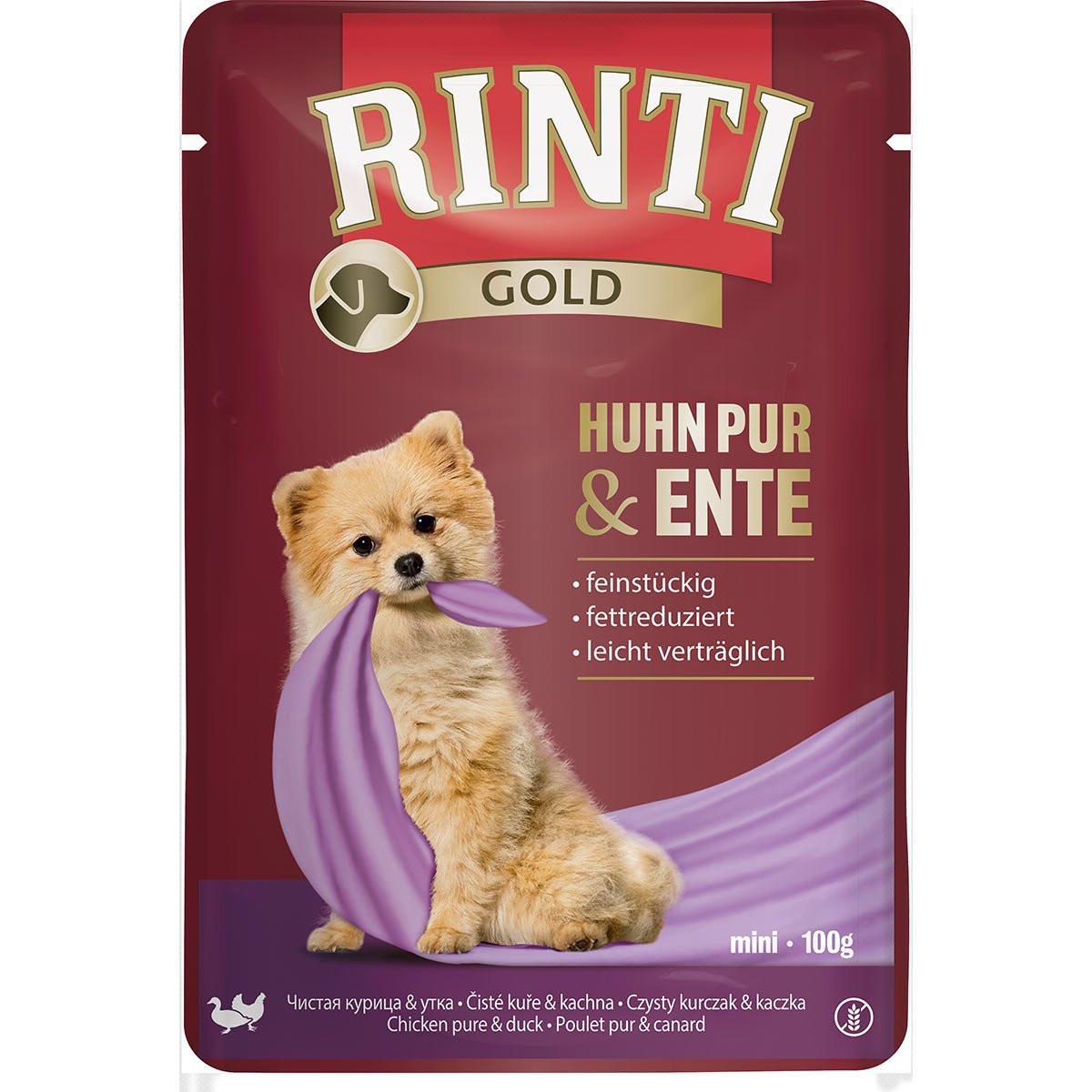 RINTI Gold 10 x 100 g - kuřecí a kachní