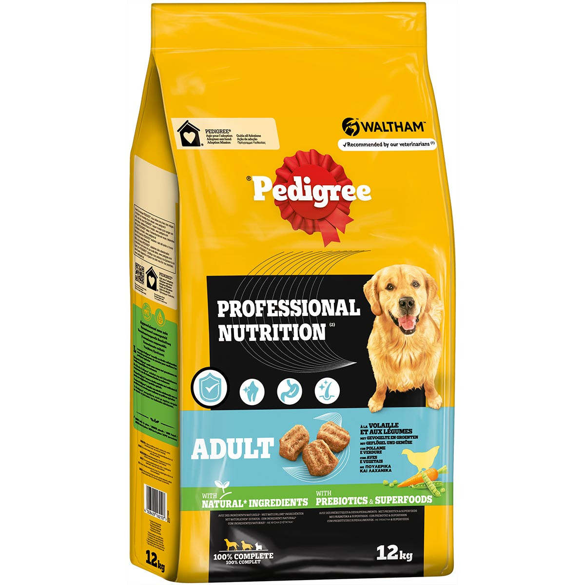 Pedigree Professional Nutrition Adult s drůbežím a zeleninou - výhodné balení: 2 × 12 kg