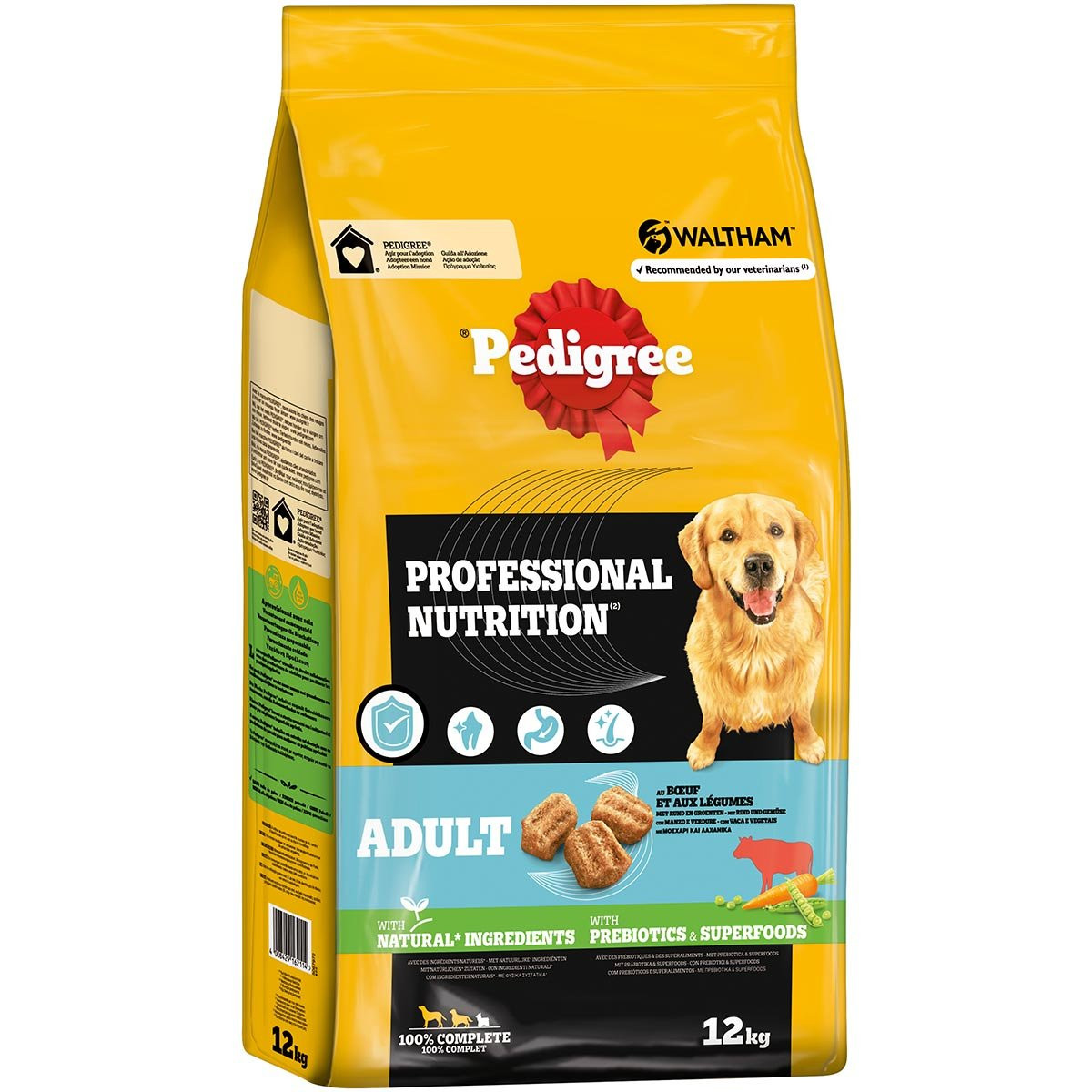 Pedigree Professional Nutrition Adult s hovězím a zeleninou - 12 kg