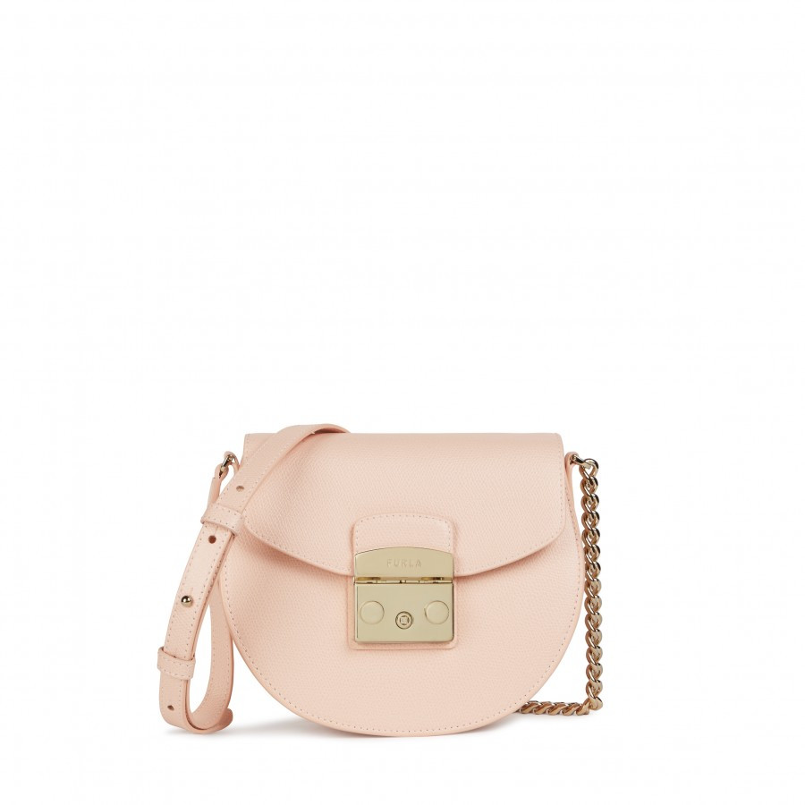 Furla Handbag - METROPOLIS MINI CROSSBODY ROUND - ARES pink