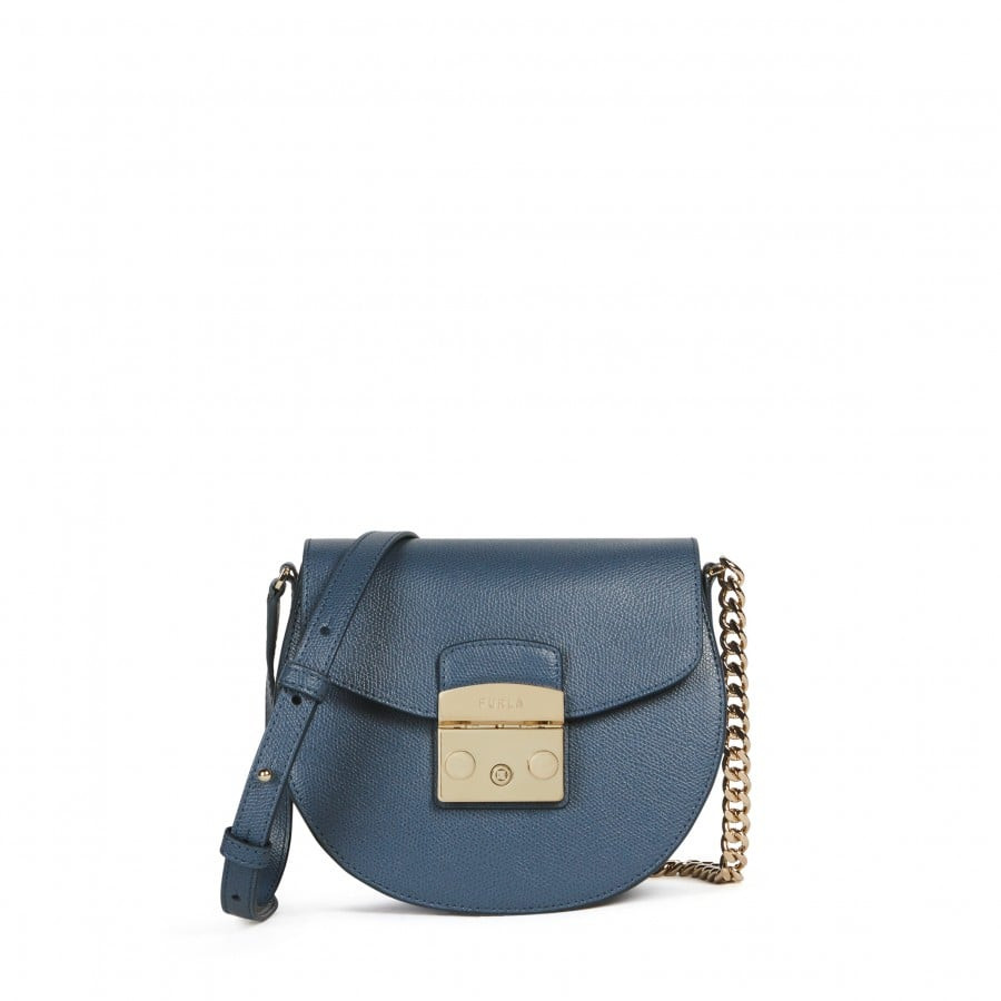 Furla Handbag - METROPOLIS MINI CROSSBODY ROUND - ARES blue