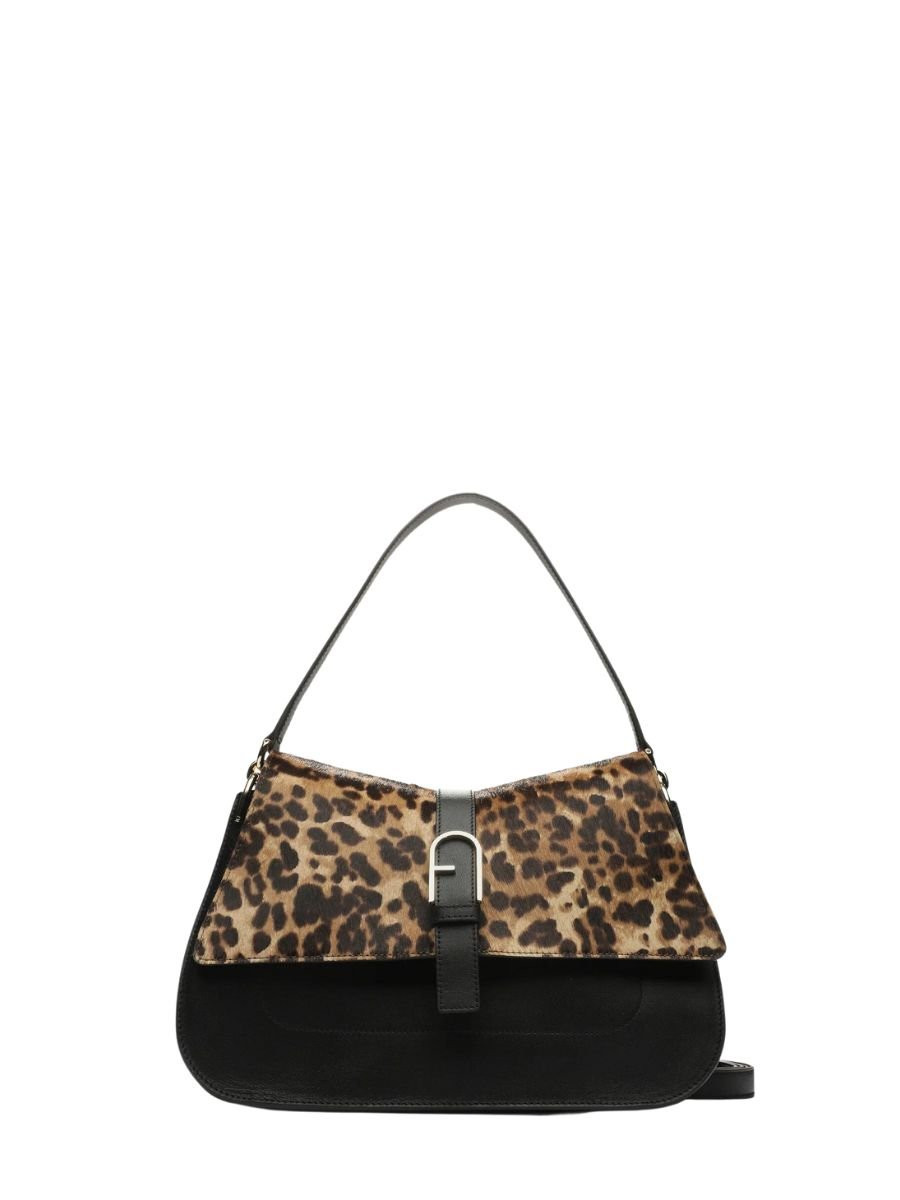 Handbag - FURLA FLOW M TOP HANDLE black