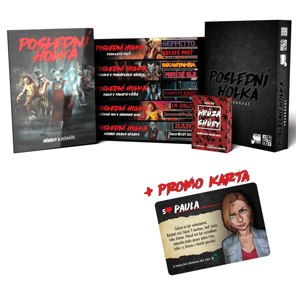 REXhry Poslední holka: Kompletní herní sada + promokarta Paula