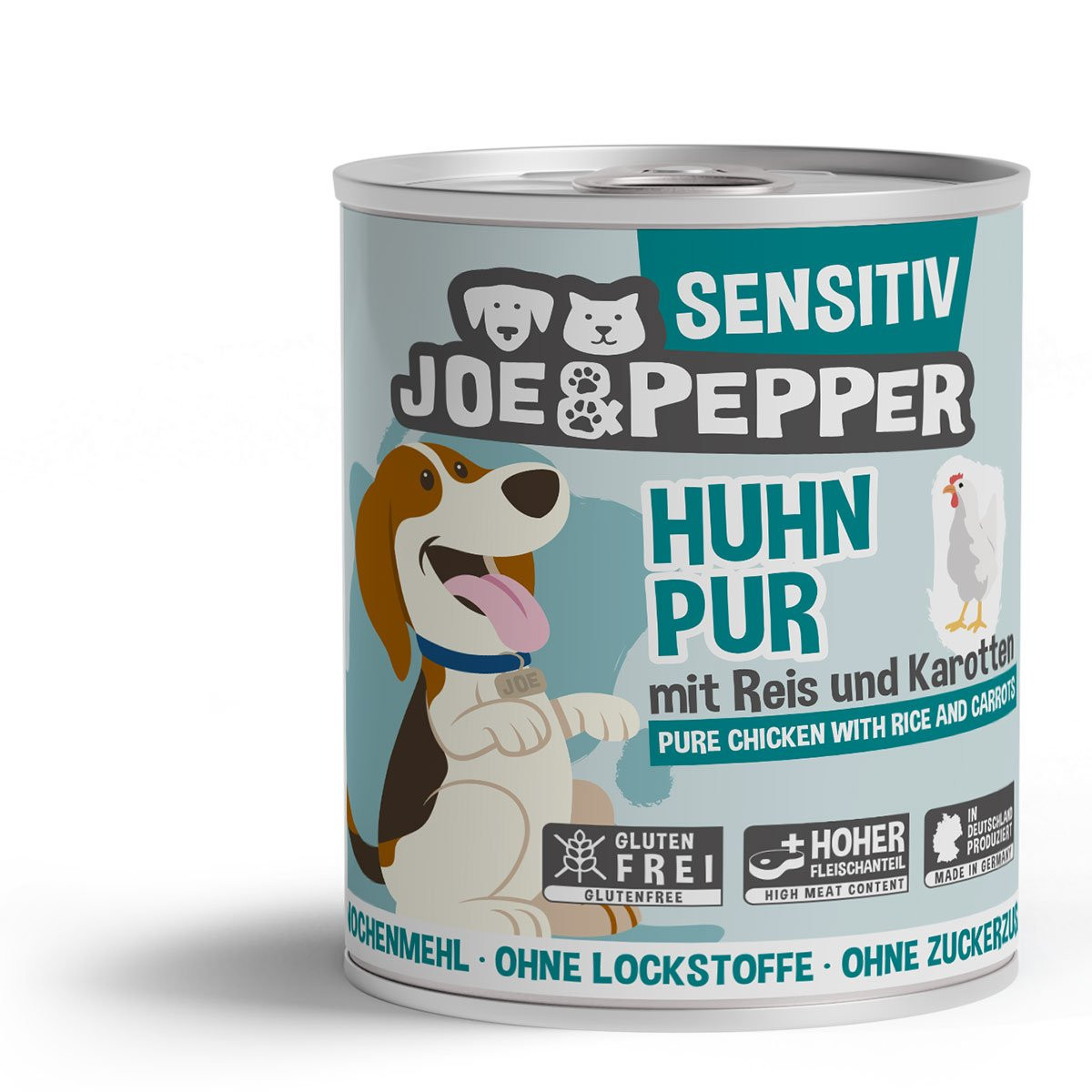 Joe & Pepper Dog Sensitiv čisté kuřecí maso s mrkví 6 × 800 g