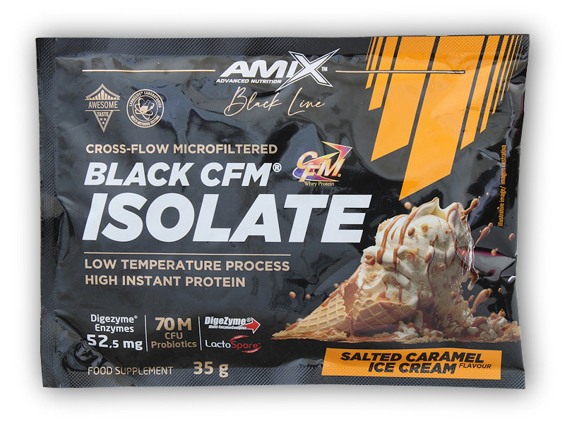 Amix Black Line Black CFM Isolate 35g Varianta: bombón crunchy