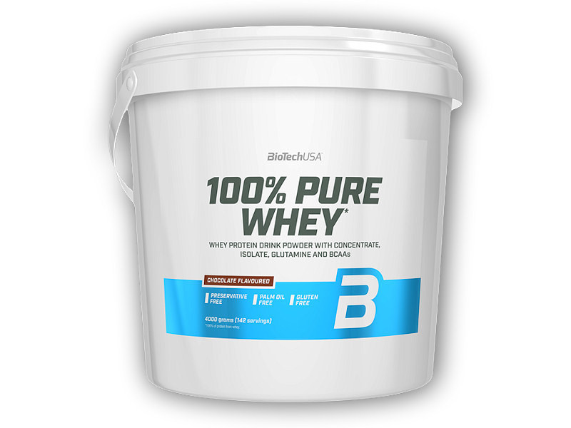 BioTech USA 100% Pure Whey 4000g Varianta: čokoláda