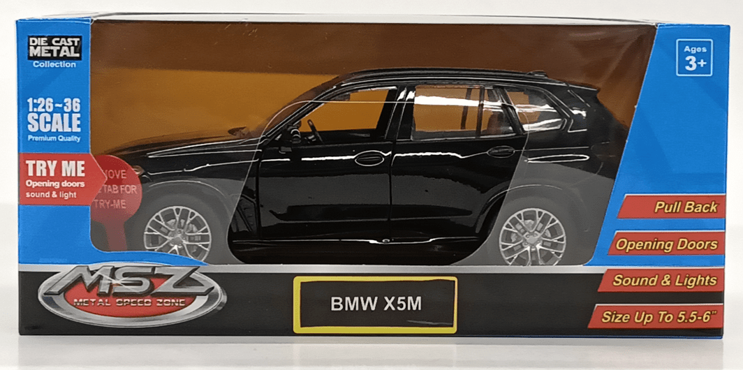 mamido Kovové autíčko BMW X5M 1:32 černé