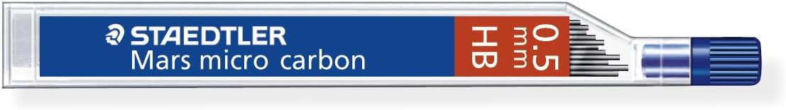 Staedtler, 250 05-HB, Mar Micro, náhradní grafitové tuhy, 0,5 mm, HB, 12 ks