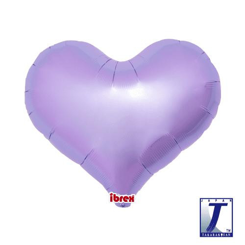 Balónek srdce světle fialové metalické 35 cm
