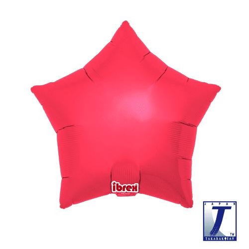 Balónek hvězda červená metalická 48 cm