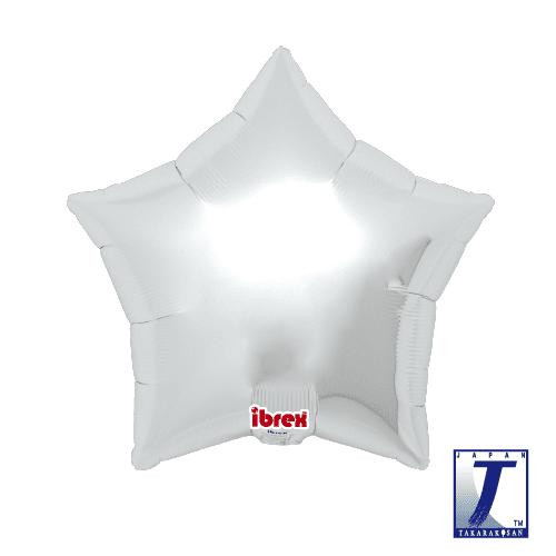 Balónek hvězda stříbrná metalická 48 cm