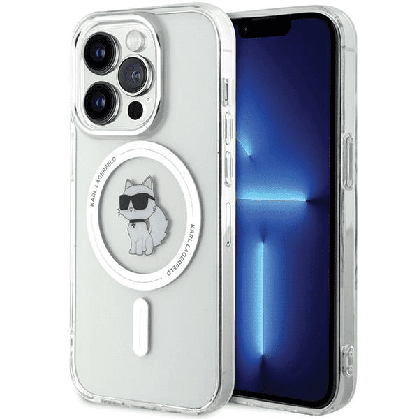 Pouzdro Karl Lagerfeld IML Choupette MagSafe pro iPhone 13 Pro Max - transparentní 3666339162344