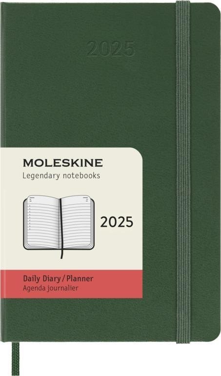 Moleskine Diář 2025 zelený S, denní, tvrdý