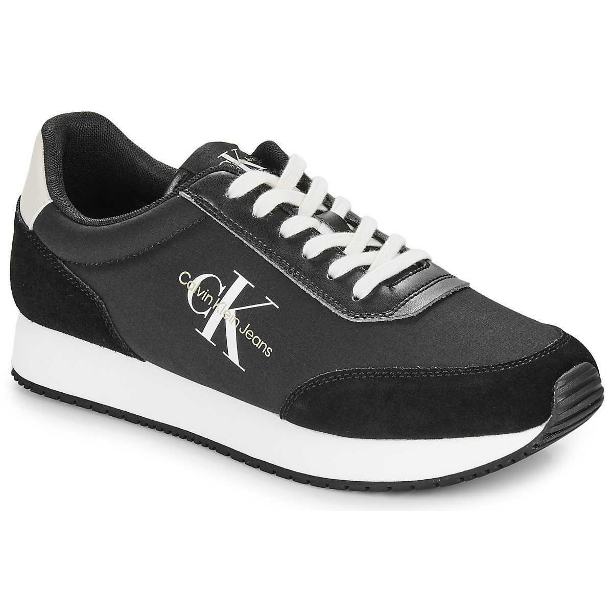 Calvin Klein Jeans  RETRO RUNNER LOW MIX MTL  Černá