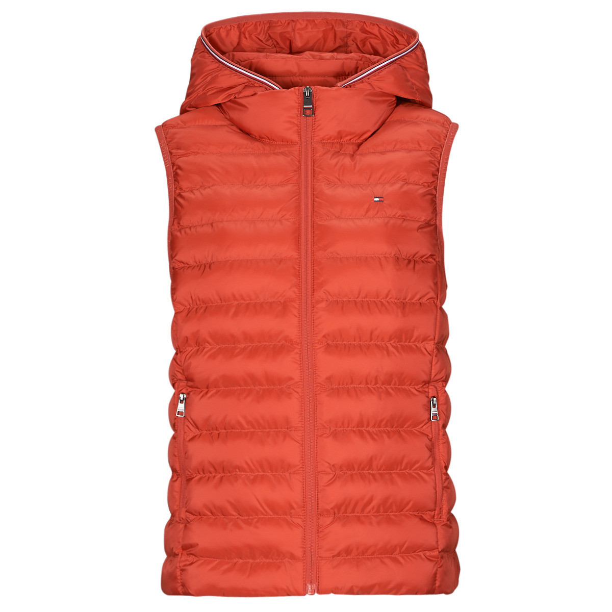 Tommy Hilfiger  LW PADDED GLOBAL STRIPE VEST  Červená