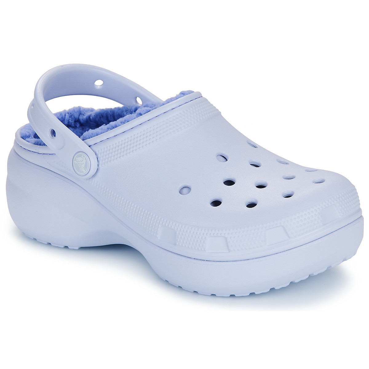 Crocs  Classic Platform Lined Clog W  Modrá